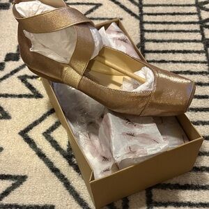 NEW Jessica Simpson Gold Women's Ballet Flats - 9.5